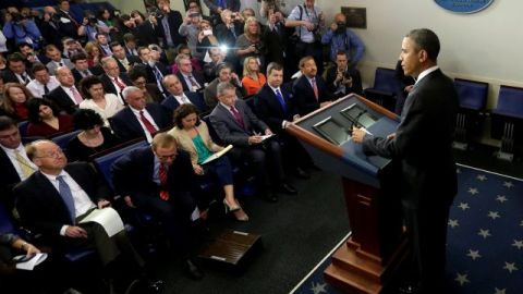 Obama habló hoy en una conferencia de prensa sobre como México ha ajustado la manera de relacionarse con Estados Unidos en temas de seguridad.