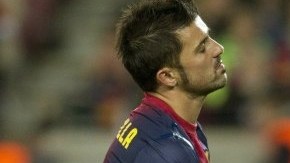 David Villa no oculta su frustración, tras la eliminación de la Champions