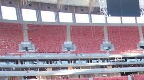 El estadio de la ciudad capital Brasilia, casi está listo para recibir a la Copa Confederaciones y el Mundial.