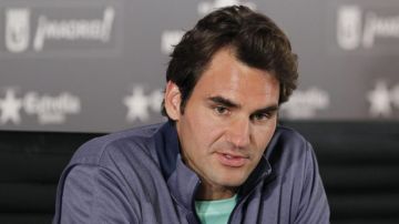 Roger Federer en el Masters de Madrid.