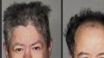 Desde la izquierda, los hermanos Pedro, Ariel y Onil Castro, arrestados por mantener a ciudadanas cautivas en contra de su voluntad.