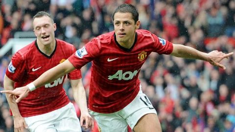Javier "Chicharito" Hernández abrió el marcador en Old Trafford