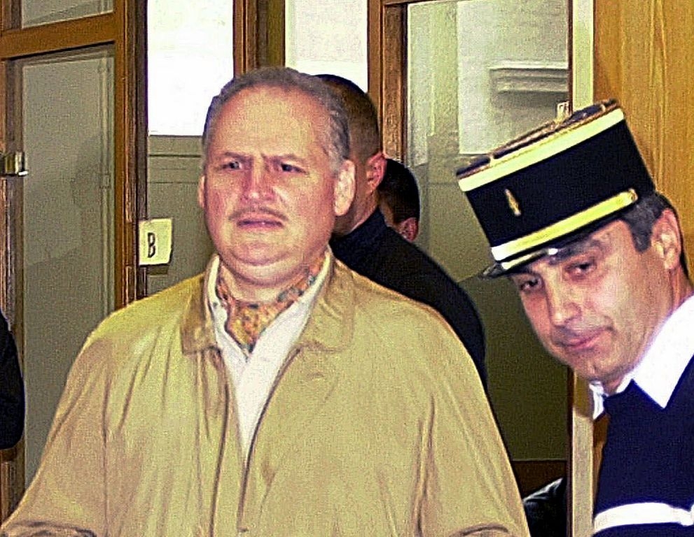 El extravagante Carlos, cuyo verdadero nombre es Ilich Ramírez Sánchez, cumple dos condenas a cadena perpetua en Francia