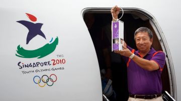 En una foto de archivo, Ng Ser Miang, promoviendo los Juegos Olímpicos de la Juventud del 2010.