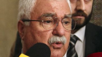 George Sabra, presidente interino de la Coalición Nacional Siria.