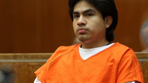 El repartidor de pizzas, César Lucas, de 17 años,  en la Corte  de Manhattan.