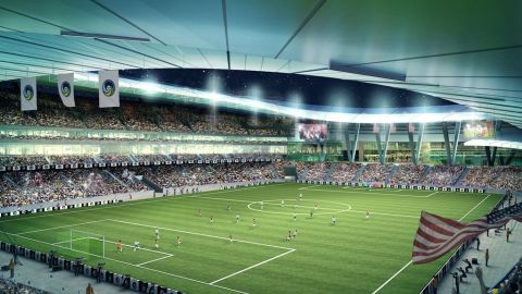 Se hablaba del regreso del Cosmos de NY y hasta proyecto de estadio tenía (en la foto), sin embargo el NYCFC jugará en un nuevo estadio en un sitio por confirmar.