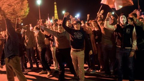 Una protesta en contra del matrimonio gay en Francia, cuando la iniciativa fue aprobada por el Parlamento.
