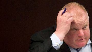 El alcalde de Toronto, Rob Ford.