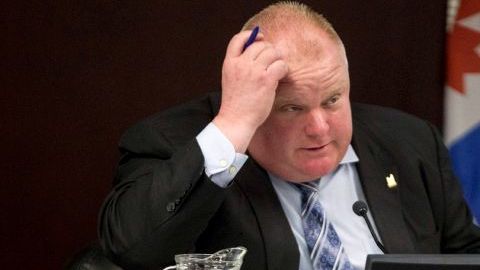 El alcalde de Toronto, Rob Ford.
