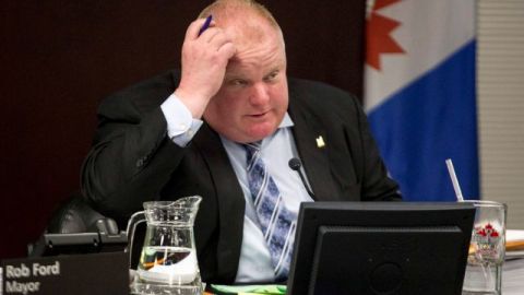 El alcalde de Toronto, Rob Ford.
