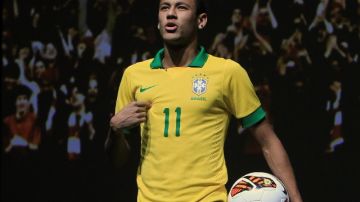Neymar presentó ayer nuevas botas y la camiseta de la selección brasileña.