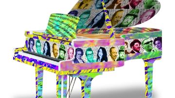 Uno de los 88 pianos que la gente puede disfrutar.