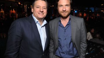 Ted Sarandos y Jason Bateman, de Netflix, durante la presentación de de "Arrested Development" en su cuarta temporada.