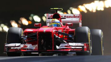 Massa tuvo un incidente en Mónaco que dañó el auto.