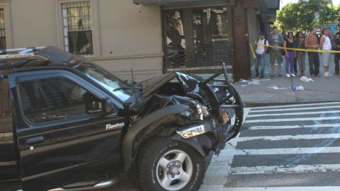 El accidente ocurrió a las 8:15 a.m., en plena "hora pico", y originó gran caos en la zona del Upper West Side.