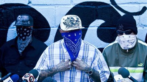 Un portavoz de Mara Salvatrucha habló ayer dentro de la prisión de San Pedro Sula en Honduras.