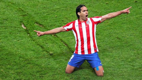 Falcao y su festejo.