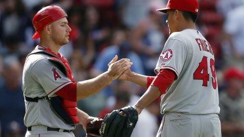 Los angelinos celebran el dominio mostrado en los últimos duelos contra Boston.