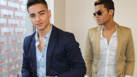 Maluma y Eli Palacios durante su visita en la que compartieron sus vivencias y proyectos.
