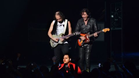 La banda mexicana cantó todos sus éxitos.