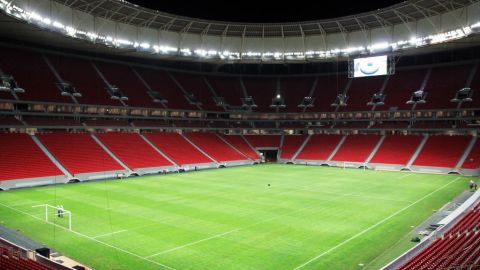 El Estadio Nacional Mané Garrincha de Brasilia.