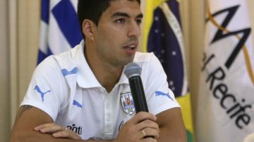 Luis Suárez, delantero de la selección de Uruguay, ofreció una conferencia de prensa