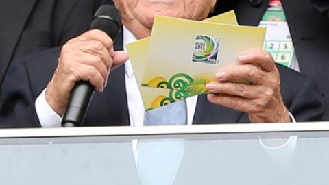Joseph Blatter presidente de la FIFA, ayer en Brasilia.