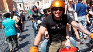 Los motociclistas llegaron de todas partes del mundo al Vaticano.