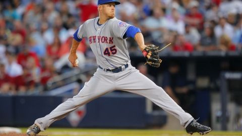 Zack Wheeler lanzó seis entradas en blanco en su debut en MLB.