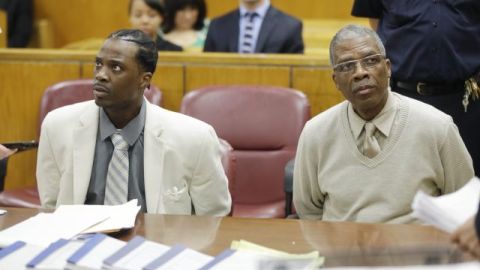 Los convictos en sala al momento del veredicto.