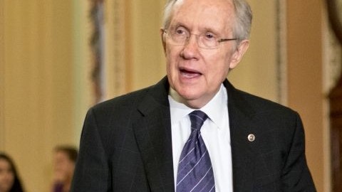 El líder de la mayoría demócrata del Senado, Harry Reid.