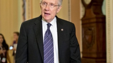 El líder de la mayoría demócrata del Senado, Harry Reid.
