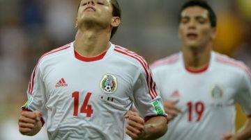 Javier "Chicharito" Hernández lleva un doblete hasta el momento, ante Japón