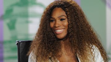 Serena Williams en conferencia de prensa.