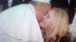 El momento del encuentro entre Carolina y Francisco.