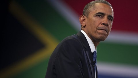 Obama se reunió con el presidente sudafricano Jacob Zuma.