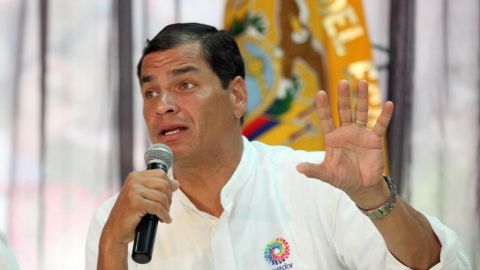 El presidente de Ecuador Rafael Correa.