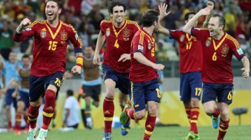 España, campeona del mundo, es favorita para ganar la Copa Confederaciones hoy en el estadio Maracaná de Río de Janeiro.