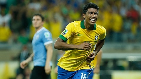 Paulinho, uno de los mejores jugadores de la Confederaciones.