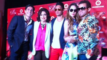 Angélica María, Belinda y el dúo venezolano Chino y Nacho llegaron a Miami para promocionar el programa.