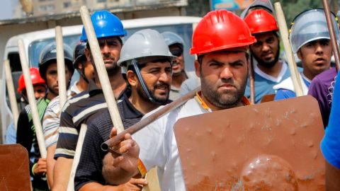 Los simpatizantes del presidente Mohammed Morsi también se tomaron las calles para defender al mandatario.