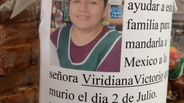 En un jarro con su foto, los vecinos buscan fondos para ayudar a la familia de Viridiana Victorio con los gastos del entierro.