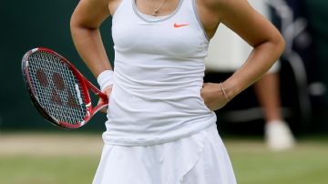 La alemana Sabine Lisicki tras ganar la semifinal a la polaca Agnieszka Radwanska.