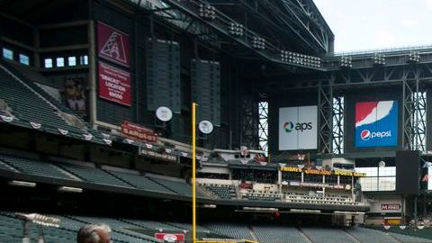 El Chase Field, casa de los D-Backs se ha sumado a los homenajes.