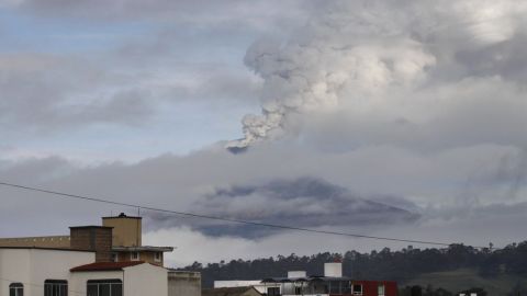 Desde la ciudad de Cholula, en Puebla, así se observa la actividad del llamado 'Don Goyo'.