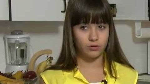 Medina, de 10 años, sometió una receta nombrada "Salmon Summer".