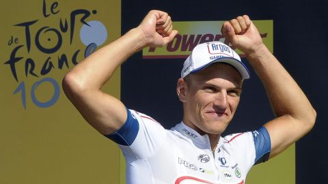 Kittel lamentó la caída de su compañero Tom Veelers.