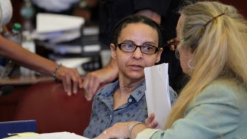 Yoselyn Ortega durante la audiencia de ayer en la Corte de Manhattan.
