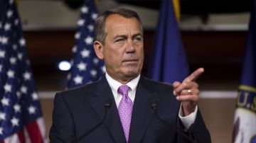 El  jefe de la Cámara Baja, John Boehner, indicó que no presentaría a voto el proyecto legislativo a menos que cuente con el apoyo mayoritario de su partido.